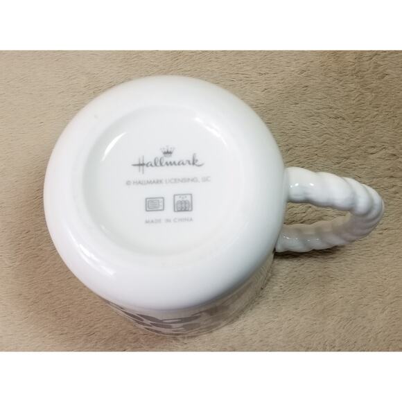 Hallmark Coffee Mug Tea Cup 4 1/2" Seas The Day 12oz White Red Vintage - Picture 12 of 14